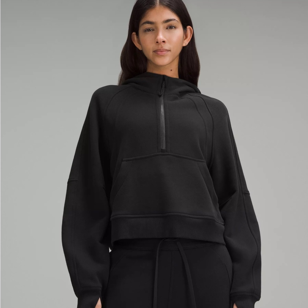 Lululemon Black Scuba Oversized Half-Zip Hoodie